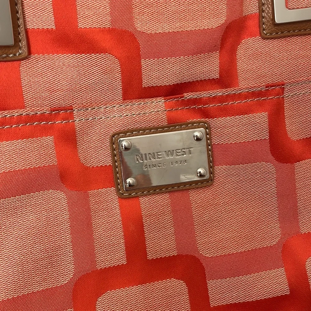 Nine West Red Geometric Shoulder Bag